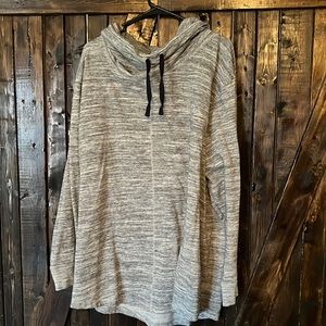 Gray cowl neck sweatshirt
